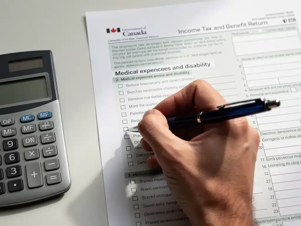 Filling out Disability Tax Credit application form