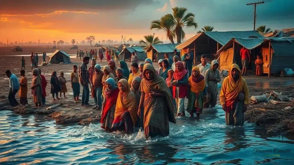 Changes in global migration patterns due to climate change