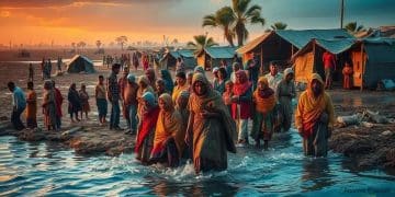 Changes in global migration patterns due to climate change