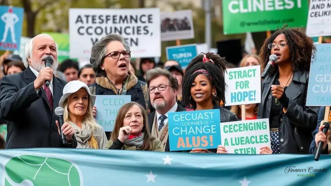 Key figures in the movement