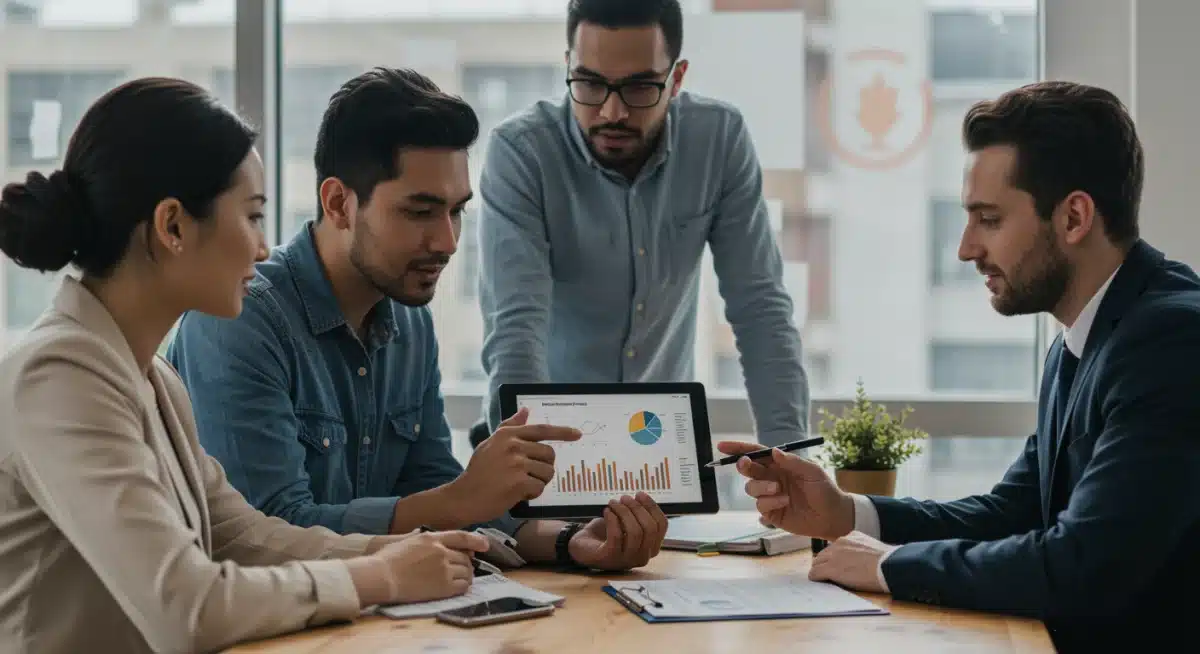 Couple consulting financial advisor about mortgage stress test changes